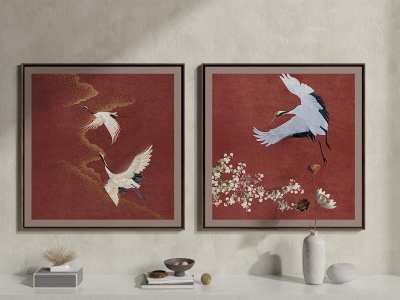 新中式装饰画3D模型下载